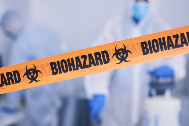 Professional Biohazard Cleanup technician working in Centralia, IL